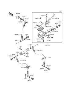 ZR550 Передний тормозной цилиндр