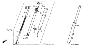 VT600CD2 Передняя вилка