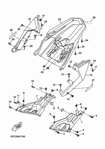 MT125 Боковые обтекатели