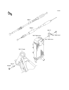 KX100 Тросы управления