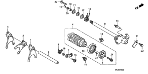  Вилка переключения передач