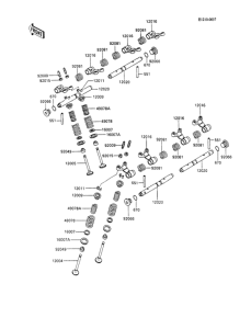 ZX600 Клапана
