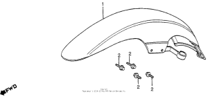 CB550 Переднее крыло