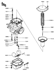 KZ440 Детали карбюратора