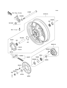 ER650 Задняя втулка