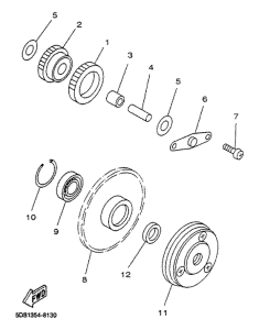 YP125R Стартер