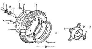 CT70 Переднее колесо