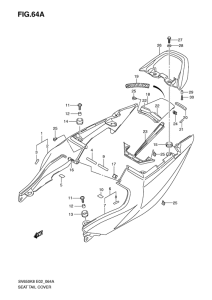 SV650 Обтекатель сидения