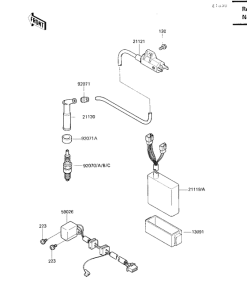 KL650 Катушка зажигания