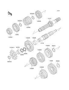 KX125 Трансмиссия
