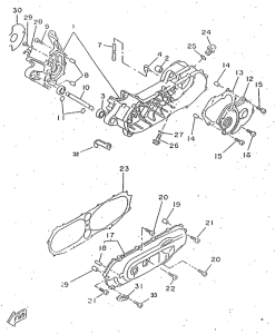 CW50RSX Картер двигателя