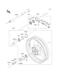 VN250 Переднее колесо