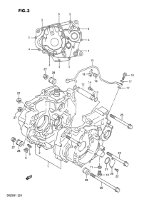 DR250 Картер двигателя
