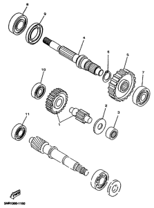YP150D Трансмиссия