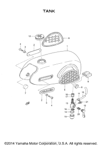 YGS1T Топливный бак