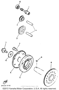 FZR600RDC Муфта стартера