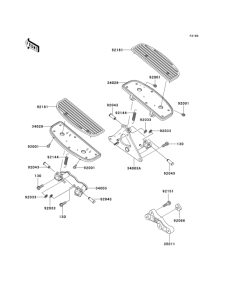 VN1500 Подножки