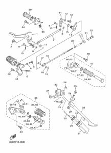 XVS400 ｽﾀﾝﾄﾞ & ﾌｰﾄﾚｽﾄ