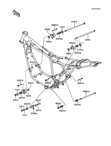 Z750 Рама ,крепежные детали