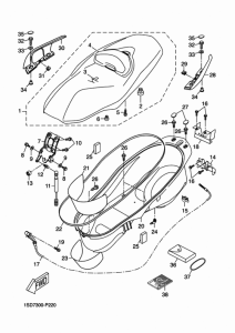 YP400RA Сиденье