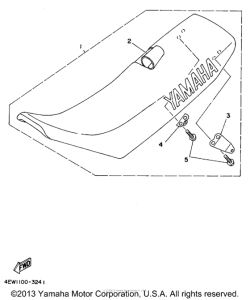 YZ125G1 Сиденье