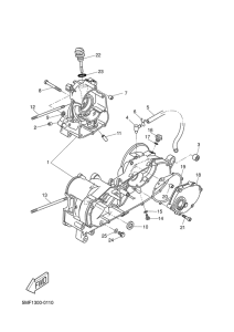 XN125 Картер двигателя