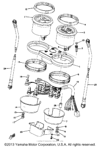 TX500 Speedometer tachometer