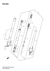 VZR1800 Передняя вилка