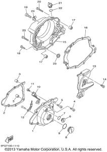 TTR225PC Боковые крышки