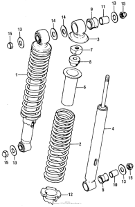 XR75 Задние амортизаторы