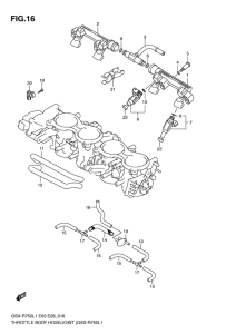 GSX-R750 Throttle body hose / joint
