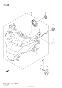 GSX-R1000Z Headlamp (Gsx-R1000L3 E28)
