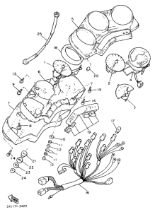 XJ900 Приборы