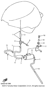 YZF600RLC Топливный бак