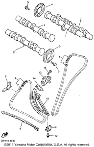 XVZ12TDK Цепь механизма газораспределения