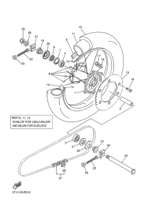 WR450F Переднее колесо