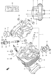 GN125 Головка цилиндров