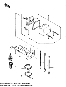 KDX450 Taillight / chassis electrical equipment