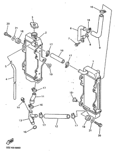 YZ400F Radiator. hose