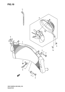 GSX1300R Радиатор