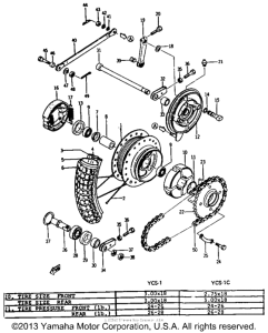 YCS1C Переднее колесо