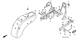 VT1100C Заднее крыло