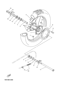  Переднее колесо