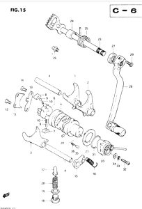 DR250 Переключение передач