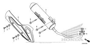 PCX150 Глушитель