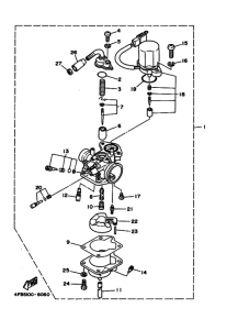 CY50 CY50L Carburetor assy