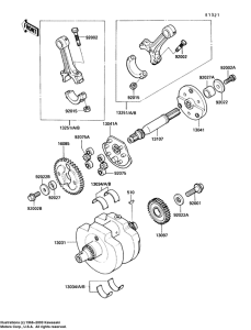 VN750 Вал коленчатый