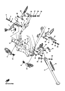 WR250X スタンド & フートレスト