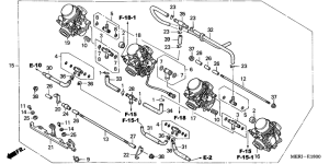 CBF600 (Naked, ABS) Carburetor assy