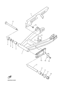 XJR1300SP Rear arm. suspension